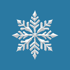 Snowflake Illustration, Vector Art, Isolated