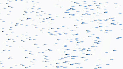 a crowd of people from above with shadows, graphic resources for post-production, figures from top view © Aminreza