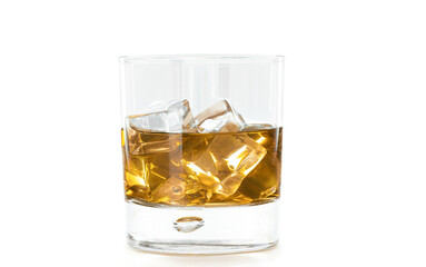 Glass of Whiskey and Ice - Powered by Adobe