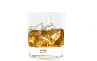 Glass of Whiskey and Ice