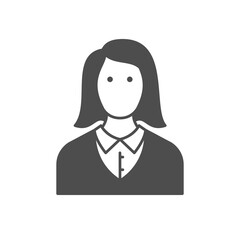 Business person or manager glyph icon