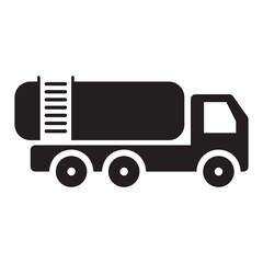 oil vehicle icon vector design template in black color isolated sign on white background