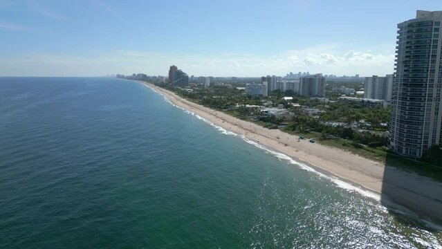 Aerial shot of Fort Lauderdale beach