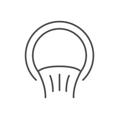 Pipe with flowing water line icon