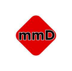 mmd company initial letters icon. MMD typography icon.