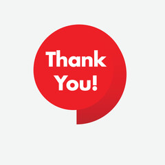Thank you label -  business concept 