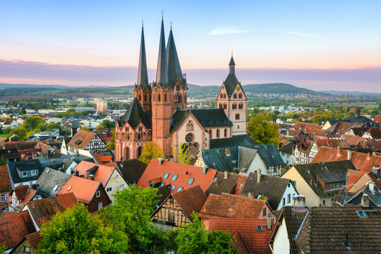 Maria's Church in Gelnhausen Old Town, Germany