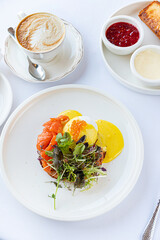 gourmet breakfast in the restaurant