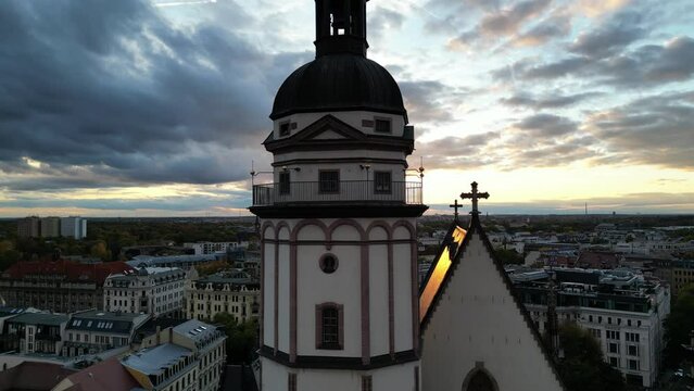 Thomaskirche Leipzig Church Sundown