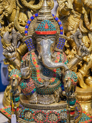 selective focus on the indian god Ganesha