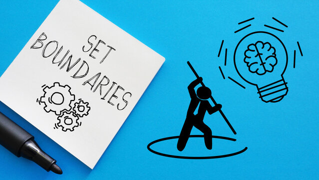 Set boundaries is shown using the text