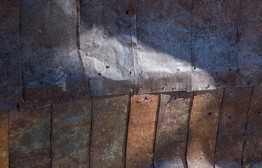 Old Wall Covered with Kerosene Panels, Boone Store, Ghost Town of Bodie