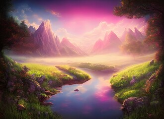 This fantasy backround is perfect to decorate your anime, manga or videogame project. This illustration can be also used in a photorealistic style, adding a touch of magical realism to a scene.