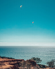 parachute on the beach