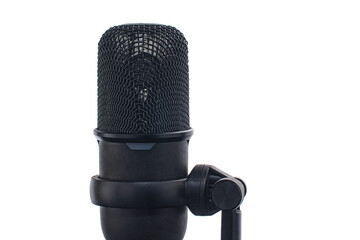 studio microphone, isolated on white.