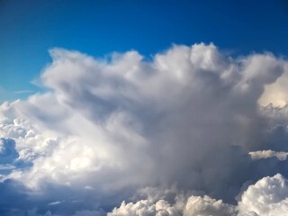 Clouds background seen from an airplane