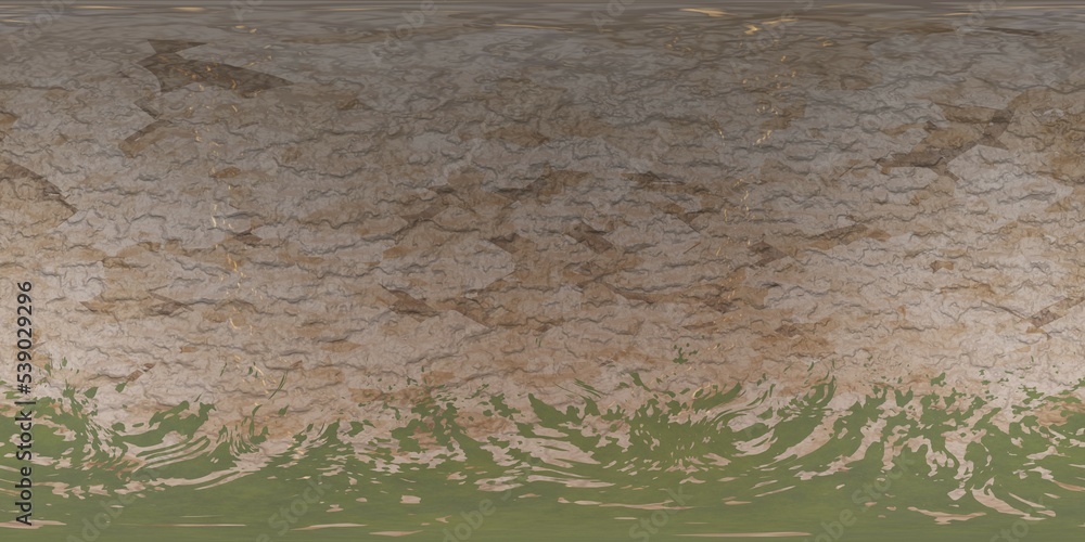 Wall mural the texture of the stone. planetoid. hdri. equidistant projection. spherical panorama. panorama 360.