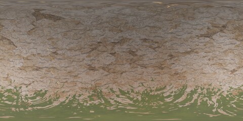 The texture of the stone. Planetoid. HDRI. equidistant projection. Spherical panorama. panorama 360. environment map, 3D rendering