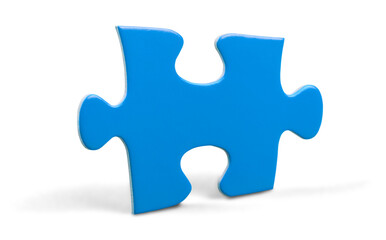 Puzzle piece isolated on white, strategy and solution concept