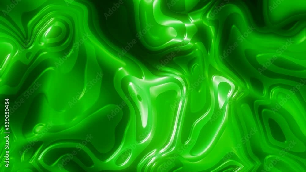 Aufkleber smooth silver-green abstract background aqusmooth liquid abstract background waving all over the scr