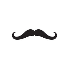 moustache icon logo vector design template