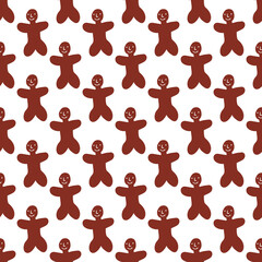 Christmas seamless pattern. Winter background for wrapping paper, greeting cards, web pages, scrapbook. New Year texture.