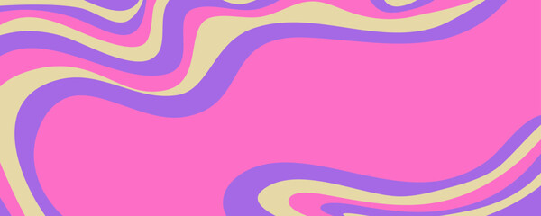 Wave y2k background for retro design. Liquid groovy marble pink background. Purple y2k pattern in modern style pink. Psychedelic retro wave wallpaper.