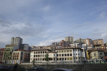 View of the riverside of Bilbao