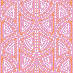 Abstract vector pattern. Seamless background with modern ornament. Contemporary minimalist style colorful graphic design.