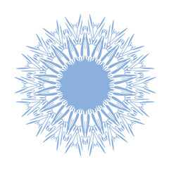 Abstract decorative ornamental design element. Vector mandala.