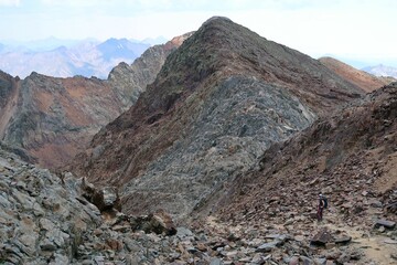 A long day of summer hiking in the Pyrenees with a bit of a scramble in the end. The summit is called Pica d'Estats.