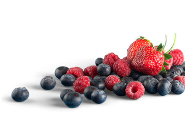 Fresh ripe berries on  background
