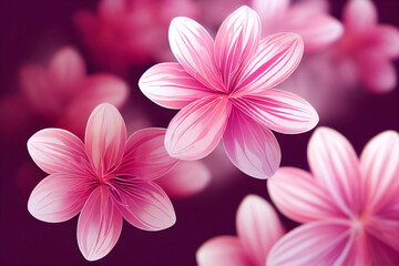Beautiful delicate flower background with small pink flowers.