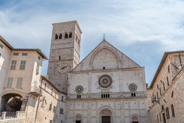 Fototapeta na wymiar Cattedrale di San Rufino, à Assise, Italie