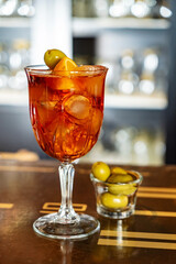 tasty cocktail in the bar