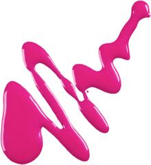 Pink nail polish isolated on white