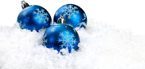 Beautiful  Christmas balls   on white background
