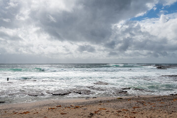 Shellharbour Beach, New South Wales, Coastline and Crashing Waves