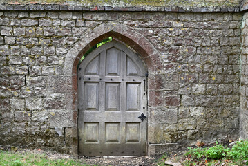 old wooden door