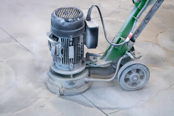 Grinding of concrete with a grinding machine, Repair of industrial floors, leveling of concrete...