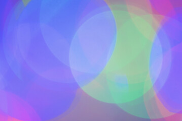 Round multi-colored defocus lights. Background as material for designers.
