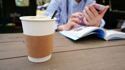 coffee and people on the table