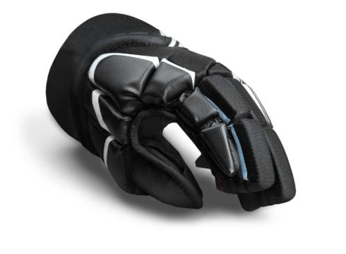 Single Black Ice Hockey Glove, Isolated on Transparent Background - Powered by Adobe