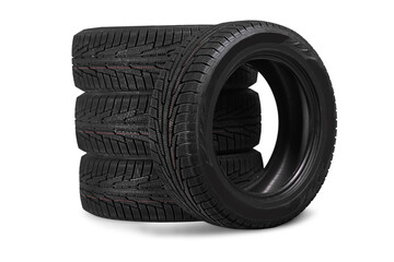 Tires objects isolated on  background