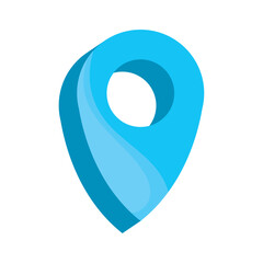 blue location pin