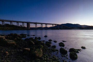 Tasman Bridge in Hobart Tasmania Australia