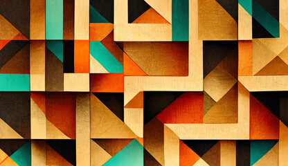 Obraz premium Colorful patterns as abstract background wallpaper texture