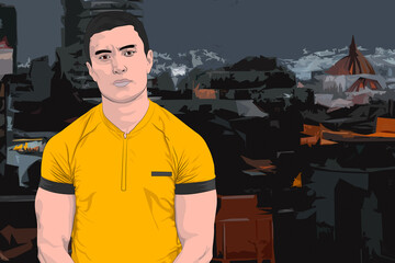 una noche en la terraza del edificio 