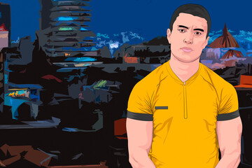 una noche en la terraza del edificio 