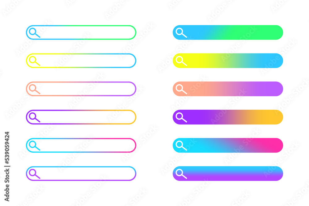 Poster search bar design element. computer technology concept. online concept. internet communication. vect
